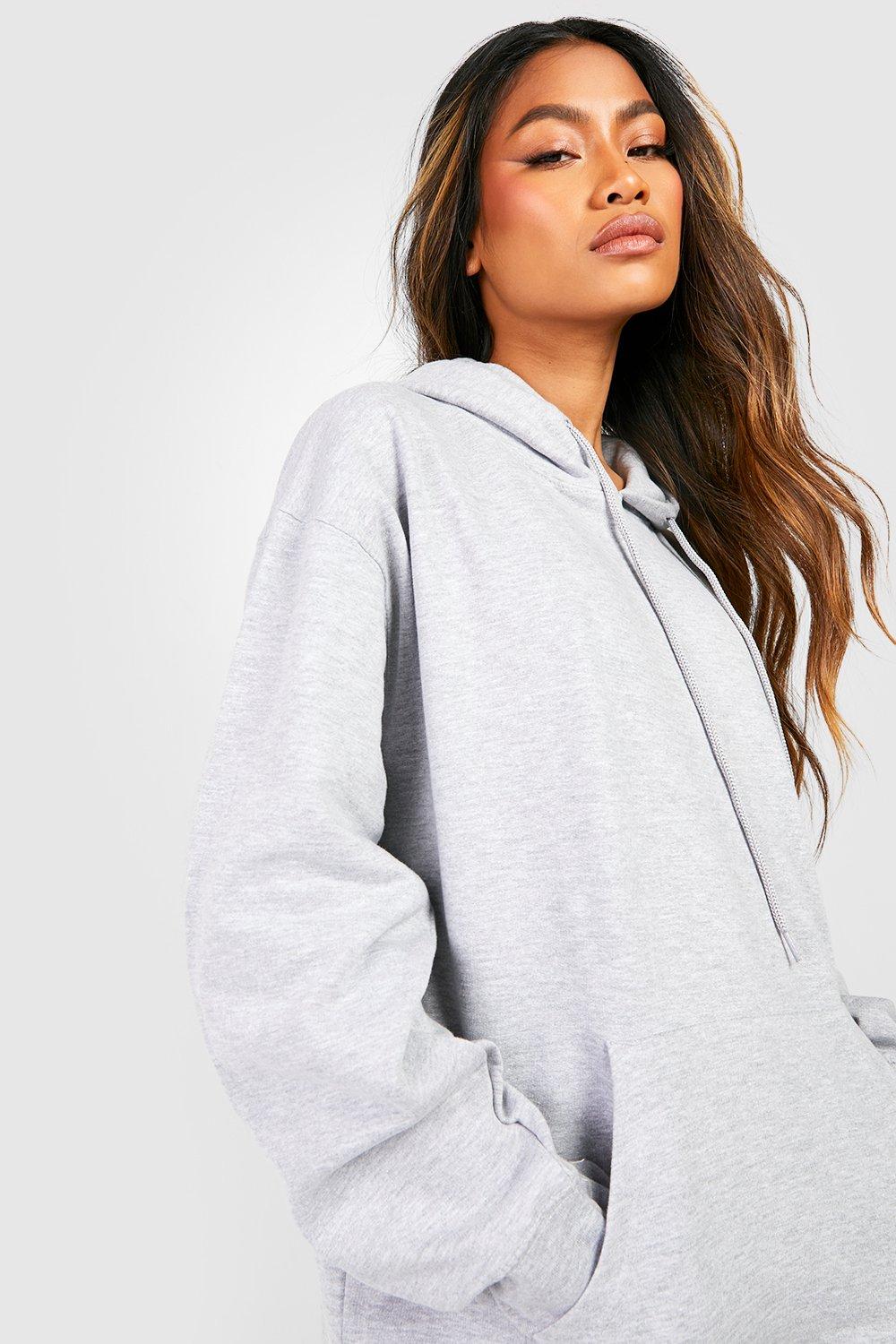 Hoodie dress boohoo hot sale